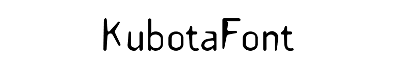 KubotaFont font preview