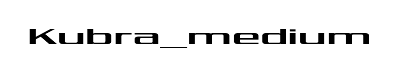 Kubra_medium font preview
