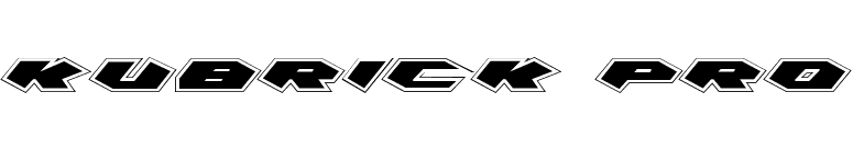 Kubrick Pro font preview