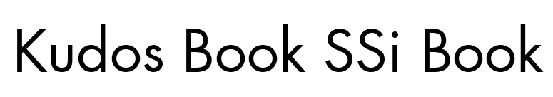 Kudos Book SSi Book font preview