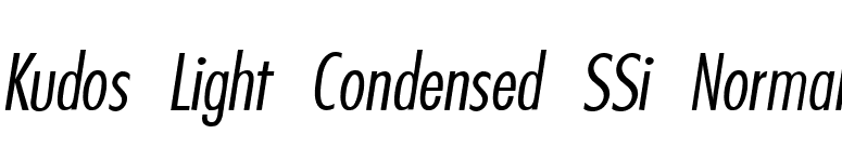 Kudos Light Condensed SSi Normal font preview