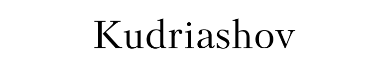Kudriashov font preview