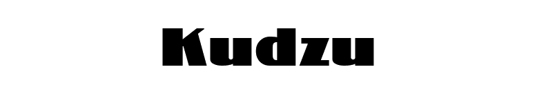 Kudzu font preview