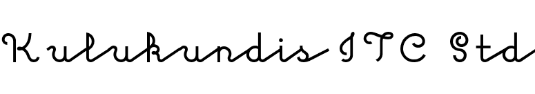 Kulukundis ITC Std font preview