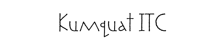 Kumquat ITC font preview