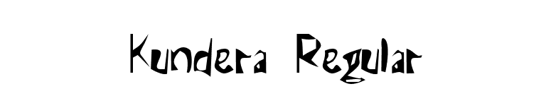 Kundera Regular font preview