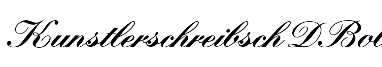 KunstlerschreibschDBol font preview