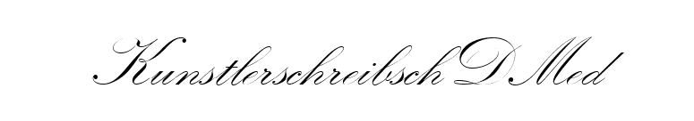 KunstlerschreibschDMed font preview