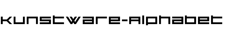 Kunstware-Alphabet font preview