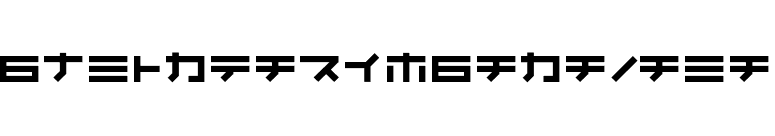 Kunstware-Katakana font preview