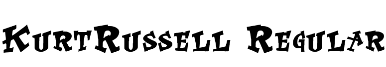 KurtRussell Regular font preview