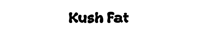 Kush Fat font preview