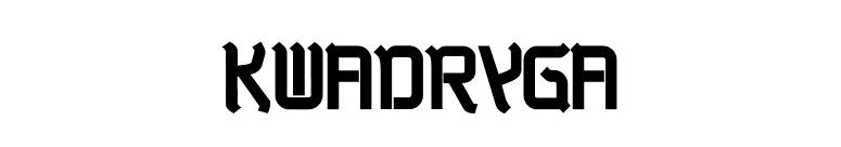 Kwadryga font preview