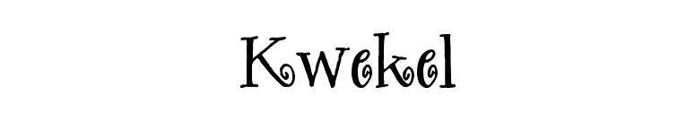 Kwekel font preview