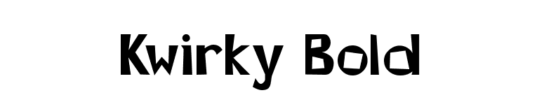 Kwirky Bold font preview
