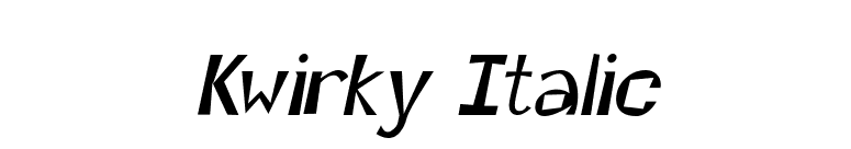 Kwirky Italic font preview