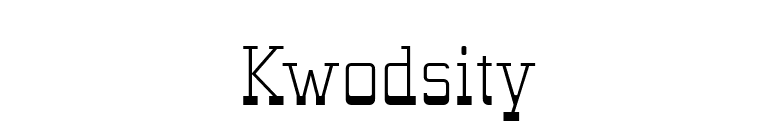 Kwodsity font preview