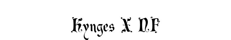 Kynges X NF font preview