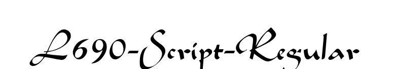 L690-Script-Regular font preview