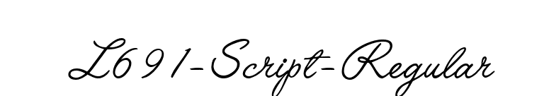 L691-Script-Regular font preview
