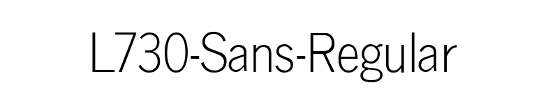 L730-Sans-Regular font preview