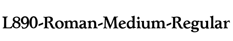L890-Roman-Medium-Regular font preview