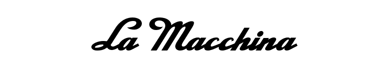 La Macchina font preview