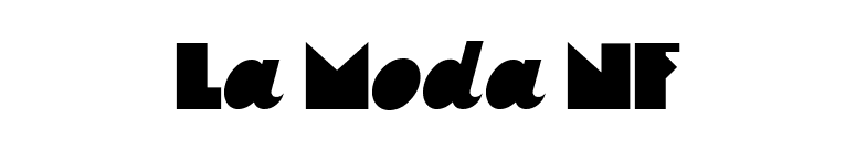 La Moda NF font preview