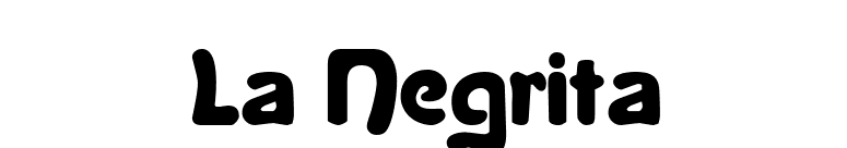 La Negrita font preview