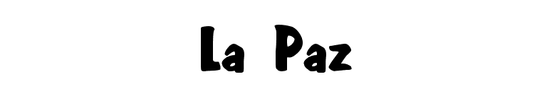 La Paz font preview
