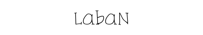 Laban font preview