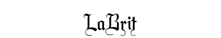 LaBrit font preview