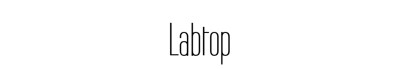 Labtop font preview