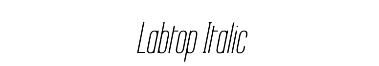 Labtop Italic font preview