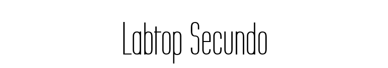 Labtop Secundo font preview