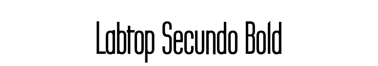 Labtop Secundo Bold font preview