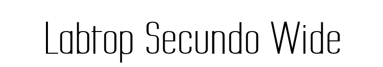 Labtop Secundo Wide font preview