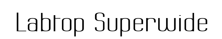 Labtop Superwide font preview