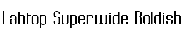 Labtop Superwide Boldish font preview