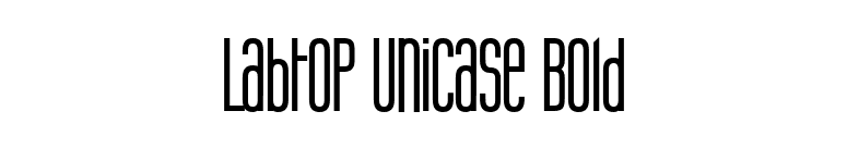 Labtop Unicase Bold font preview