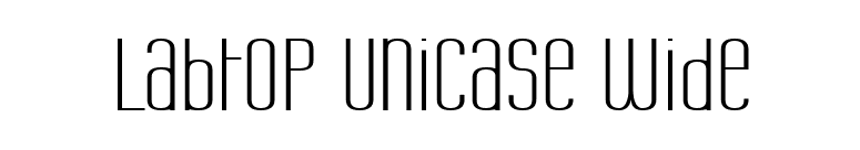 Labtop Unicase Wide font preview