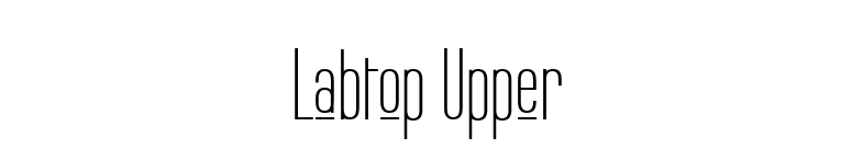 Labtop Upper font preview