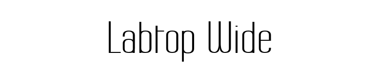 Labtop Wide font preview