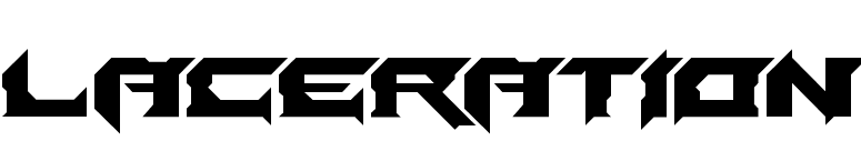 Laceration font preview