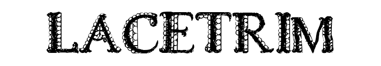 LACETRIM font preview