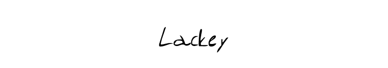 Lackey font preview