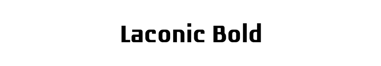 Laconic Bold font preview