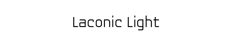 Laconic Light font preview