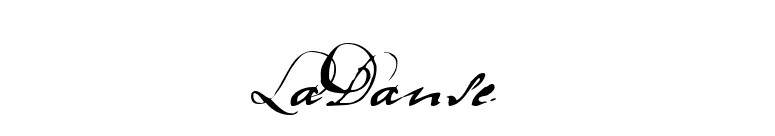 LaDanse font preview
