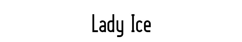 Lady Ice font preview